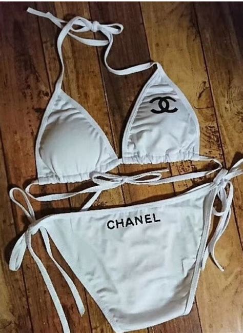 chanel bathing suit dupe|chanel bikini peach.